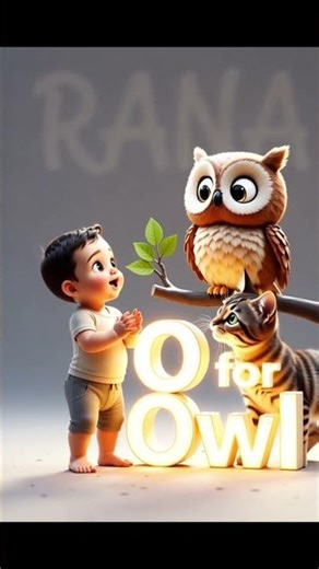 ​O for Owl 🦉 Easy ABC Learning for Kids! (Alphabet YouTube Short)