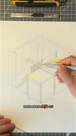 Je dessine une mezzanine ! #chantier #diy #travaux #renovation