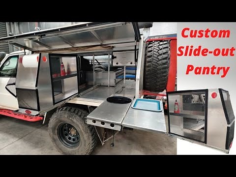 CUSTOM Slide-Out Pantry for my Aluminium Canopy