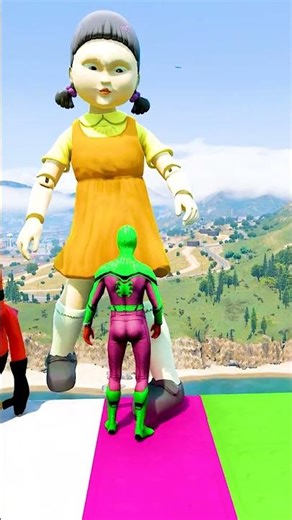 GTA 5 Epic Water Ragdolls | Spider-Man Jumps / Fails ep.17494 #shorts