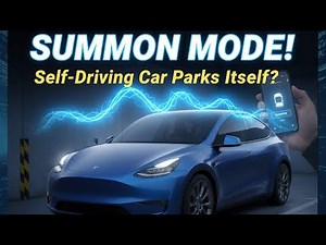 How to use Tesla smart summon feature | Tesla Model Y actually smart summon mode in action | Model Y