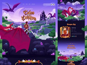 Tales of The Dragon Landing Page Animation 🎬