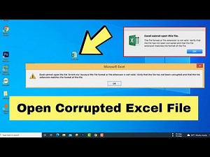 Excel cannot open the file "Error4.xlsx because the file format or file extension is not valid.