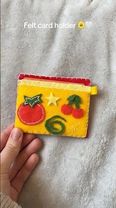 Felt card wallet 🤍 super cute diy #feltdiy #cardholder #crafts #diygift