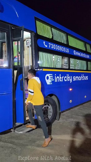 💥🤯 என்னது Bus உள்ள Toilet இருக்கா - Chennai to Bangalore 🥵 #funvlog #explore #vlog #chennai #busvlog #intercity #smartbus #shorts #reelsfb | Explore With Abdul
