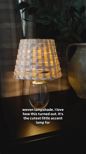 This lamp looks designer, but it started with Dollar Tree pieces 🤯#dollartreediy #budgetdecor