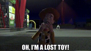Oh, I'm a lost toy!