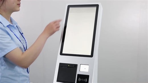 TouchWo Wi-fi Wifi Kiosk Machine Floor Stand Android Kiosk Touch Screen Interactive Stations Self Service Printing Kiosks