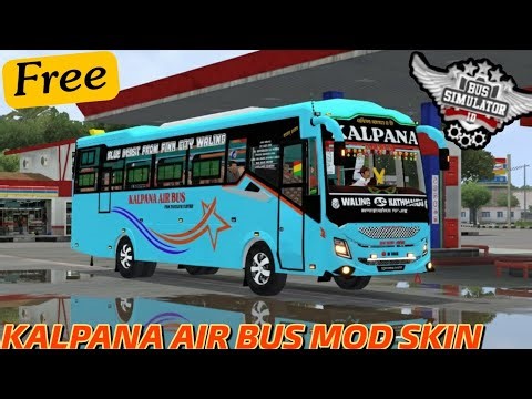 Kalpana air bus mod Skin free for bus simulator Indonesia || nepali bus skin! 