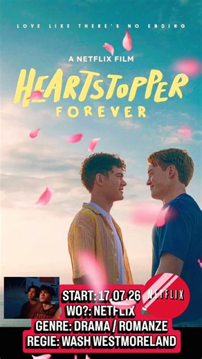 SHORTS: Das Liebesdrama HEARTSTOPPER FOREVER läuft seit dem 17.07.26 bei Netflix #heartstopper