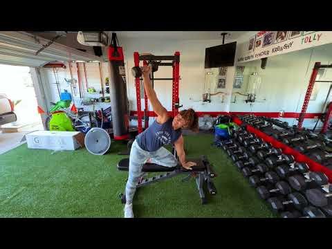 Dumbbell Row + Rotational Press Exercise Demo | Upper Body & Core Strength