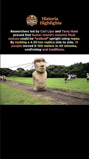 How Giant Easter Island Statues Were “Walked”