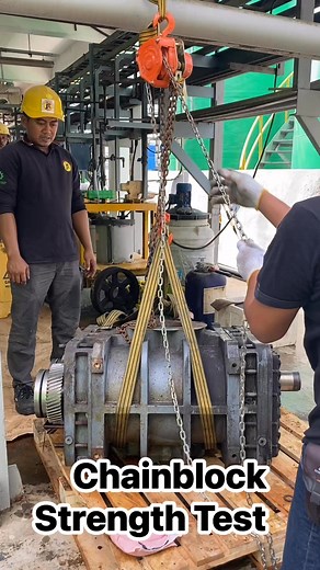 Chainblock strength test. #fyp #mechanic #maintenance #engineering #engineer #millwright | Ad Har