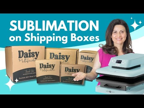 How to do Sublimation on Shipping Boxes | How to Sublimate on Cardboard Boxes