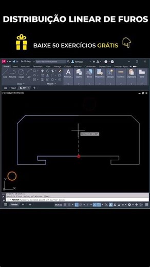 AutoCAD: Distribuição Linear de Furos com Array