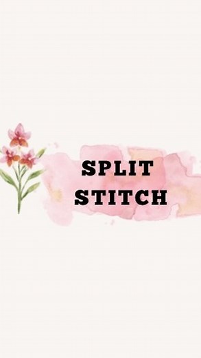 Knots and Threads | Split stitch tutorial🫶🏻 . . #trending#trendingreels#embroidery#embroideryart#embroiderd#handmade#reels#reelsinstagram#reelitfeelit | Instagram