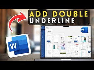 How to Insert a Double Underline in MS Word | Microsoft Word Tutorial (2025)