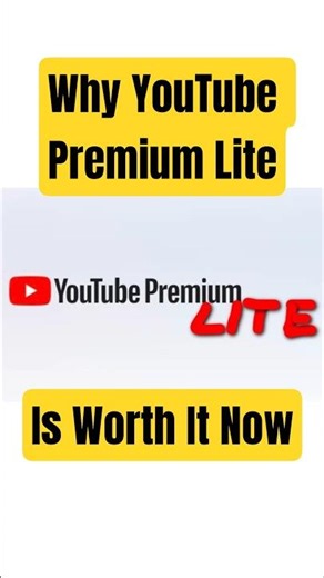 YouTube Just Made Premium Lite Actually Worth Buying #youtube