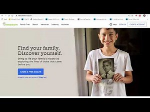 1. How to Create a New Account on FamilySearch.org