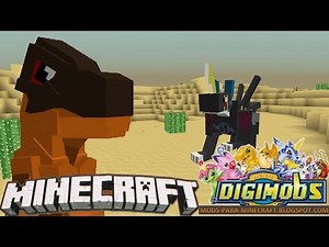 Digimones en Minecraft! | DIGIMOB MOD! 1.7.10 - 1.7.2