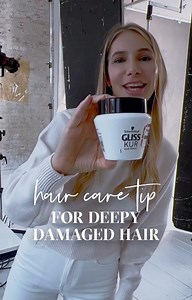 Hair care tip for deeply damaged hair. Curious how to get your hair to shine brighter? ✨ Replenish and protect it with the 2-in-1 Gliss Total Repair Treatment. #schwarzkopf #glisskur #gliss #createyourbeauty #hairmask #hairhairhair #haircaretip #hairreels #haircare #hairlove #hairproduct #hairrepair #hairtreatments | Schwarzkopf
