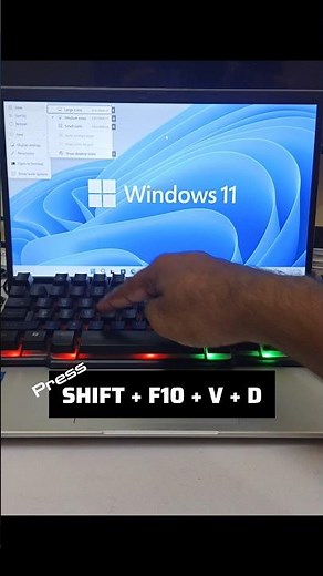 How To Show/hide Desktop icons in Computer_Windows Laptop #shortvideo #windows11 #tech #shorts #key