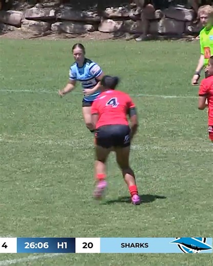 Feleti gets one back for North Sydney just before the break 🔴⚫️ Watch LIVE on BarTV Sports 📺 #TarshaGaleCup | New South Wales Rugby League