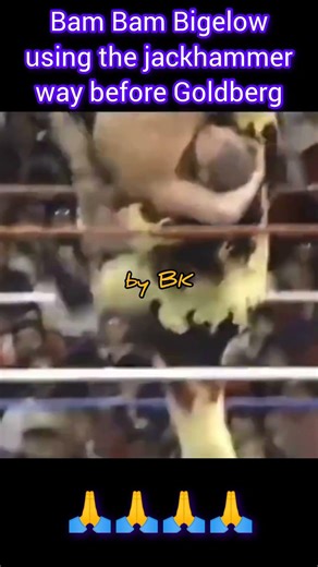 Bam Bam Bigelow using the jackhammer way before Goldberg #shorts