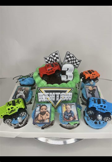 Bento Box | Feeds 12-15 Book Now | South Bend 📍 #FYP #MonsterTruckCake #BoyCake #BentoBox #Trucks