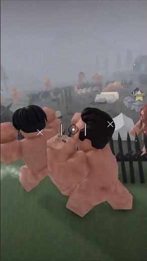 WHEN YOU FIND OUT YOU'RE A SIDE CHARACTER IN AOT #attackontitan #eren #iamrage #shorts #roblox