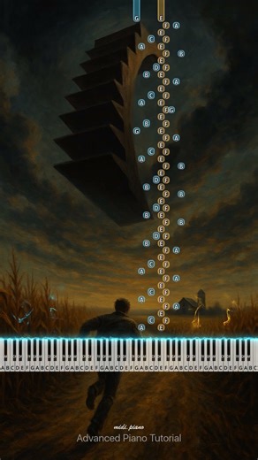 Cornfield Chase (Interstellar) - Hans Zimmer (Piano Version Tutorial) 🎹 #shorts