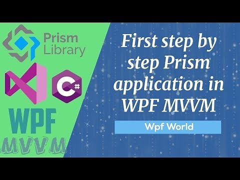 First Prism application in WPF MVVM step by step