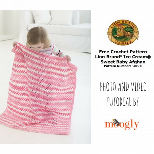 How to Crochet the Sweet Baby Afghan! | Lion Brand Notebook