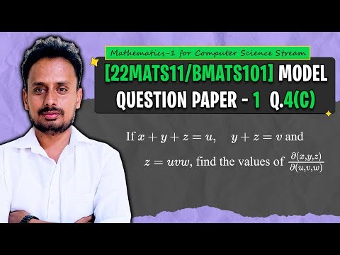 [BMATS101] Model Q.P. 1 (Q.4c) | Module 2 | Jacobian