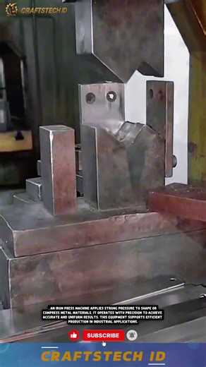 Iron Press Machine in Action – Powerful Metal Forming Technology #industrialmachine #machine