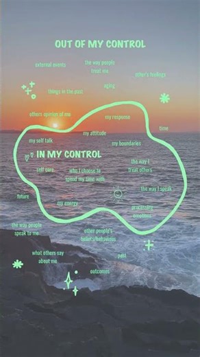 Focus on what you can control 🫶