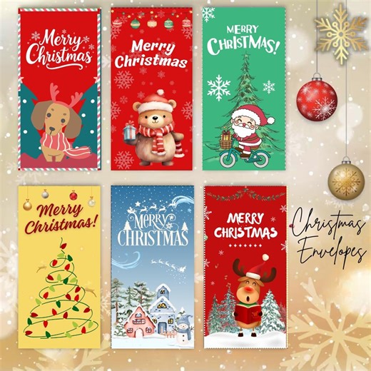 Christmas Money Gift Envelope Printable, Editable Cash Envelope, Printable Festive Holiday Money Holder Templates for Cash Gifts & Gift Card - Etsy Canada