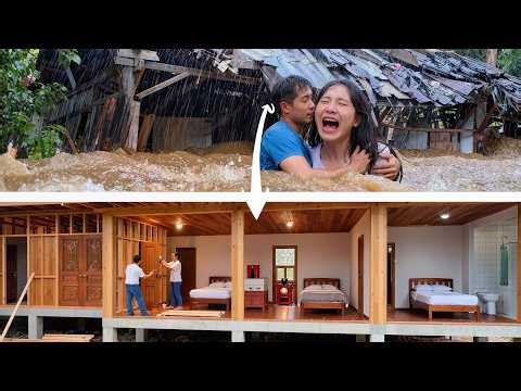Terrified after the flood, the young couple built their villa in just 287 days.| by ‪@LyMaiFarmer‬
