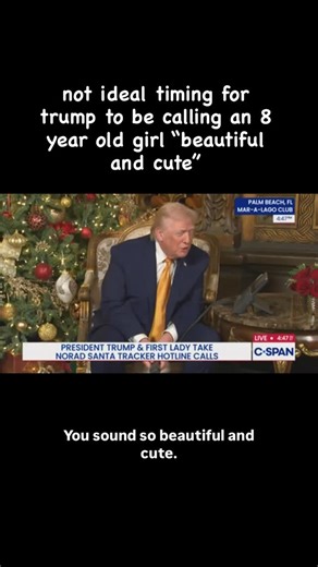 SHIT YOU SHOULD CARE ABOUT on Instagram: "not ideal timing for trump to be calling an 8 year old girl “beautiful and cute”"