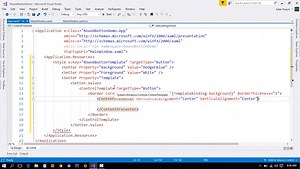 C# - 在 WPF 中设计圆形按钮