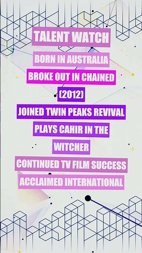 Eamon Farren Cahir From The Witcher | Actor Profile