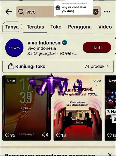 Membalas @surutbocil hp Vivo Y17 . #vivo #fypage #vivoindonesia #hpvivo #vivo