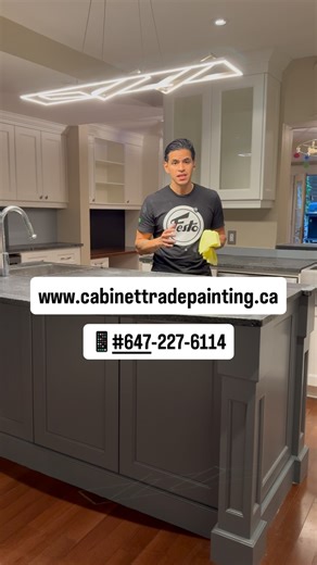 209 reactions · 22 comments | 5-Day Kitchen Cabinet Spraying✔️ A cost effective alternative to replacing! To learn more or to claim a free online quote Call/Text 647.227.6114 Or Visit www.cabinettradepainting.ca I work in Toronto and gta surrounding areas #paintingbusiness #cabinetpainting #cabinetrefinishing #kitchenmakeover #kitchencabinets #toronto #vaughn #mississauga #aurora #paintingcompany #paintingcabinets #paintedcabinets | Cabinet Trade Painting Inc. | Facebook