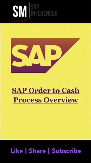 SAP S/4 HANA: SAP Order to Cash Process Overview #sapotc #o2c #sap #sapcenter #saps4hana #sapsd