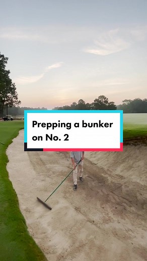 Bunker Prep at Pinehurst Golf Course