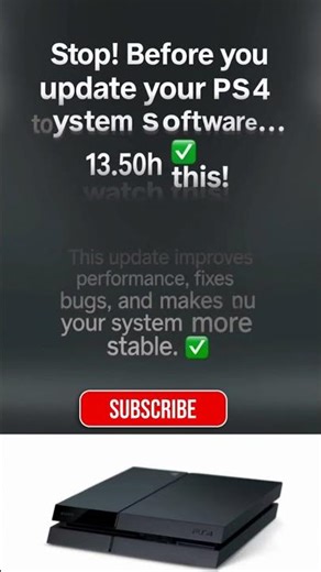 PS4 Update 13.50 – Don't Install Yet #shorts #ps4 #warning