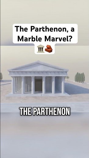 Parthenon: A Marble Marvel? 🏛️🤔 #building #acropolis #megastructures