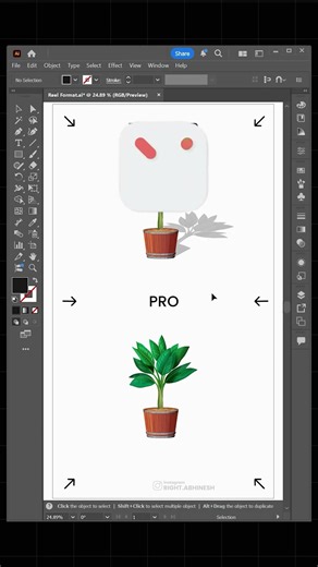 Adobe illustrator 2026 - Create Drop Shadow like a pro #abhinesh_kumar