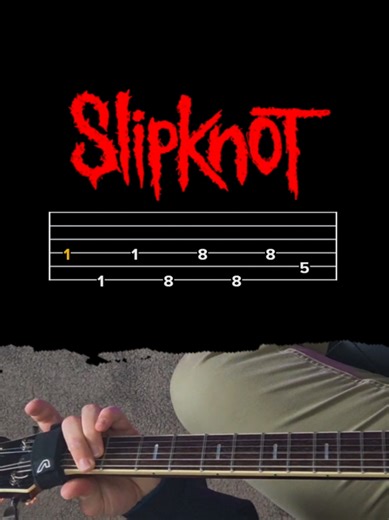 Slipknot's eponymous is full of banger riffs ! Wait and bleed - Slipknot #slipknot #numetal #guitartutorial #guitartabs #learnguitar