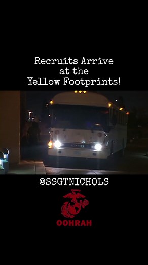 New Recruits Arriving at MCRD SAN DIEGO - Yellow Footprints! #ssgtnichols #usmc #marine #marines #marinecorps #sandiegoairport #mcrd #mcrdsandiego #mcrdparrisisland #di #drillinstructor #drillinstructors #bootcamp #recruittraining #militaryhistory #militarytiktok #militarylife #military 🫡 to the #army #navy #marines #airforce #coastguard #spaceforce #veteran #veterans #veteransontiktok #armedforces #salutetoservice #yellowfootprints